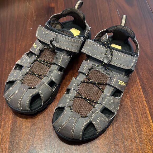 Teva Forebay Grey Fisherman Sandals Men’s US 7 - Picture 2 of 9